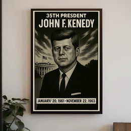 John F. Kennedy 35Th President Poster