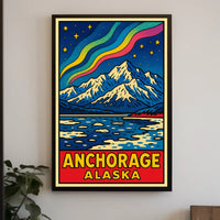 Anchorage, Alaska A Vibrant Landscape Poster