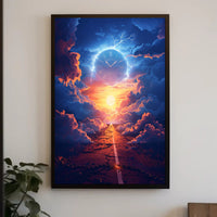 Surreal Time Travel Adventure in Futuristic Sci-Fi Poster PosterGoat