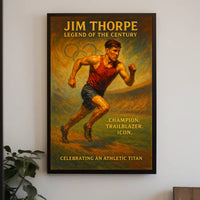 Jim Thorpe Legendary Athlete Poster