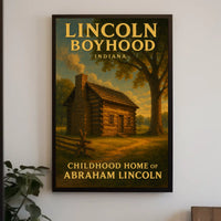 Abraham Lincoln Boyhood Home Poster