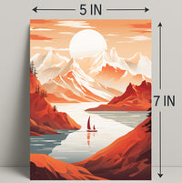 Tranquil Mountain Escape Poster PosterGoat