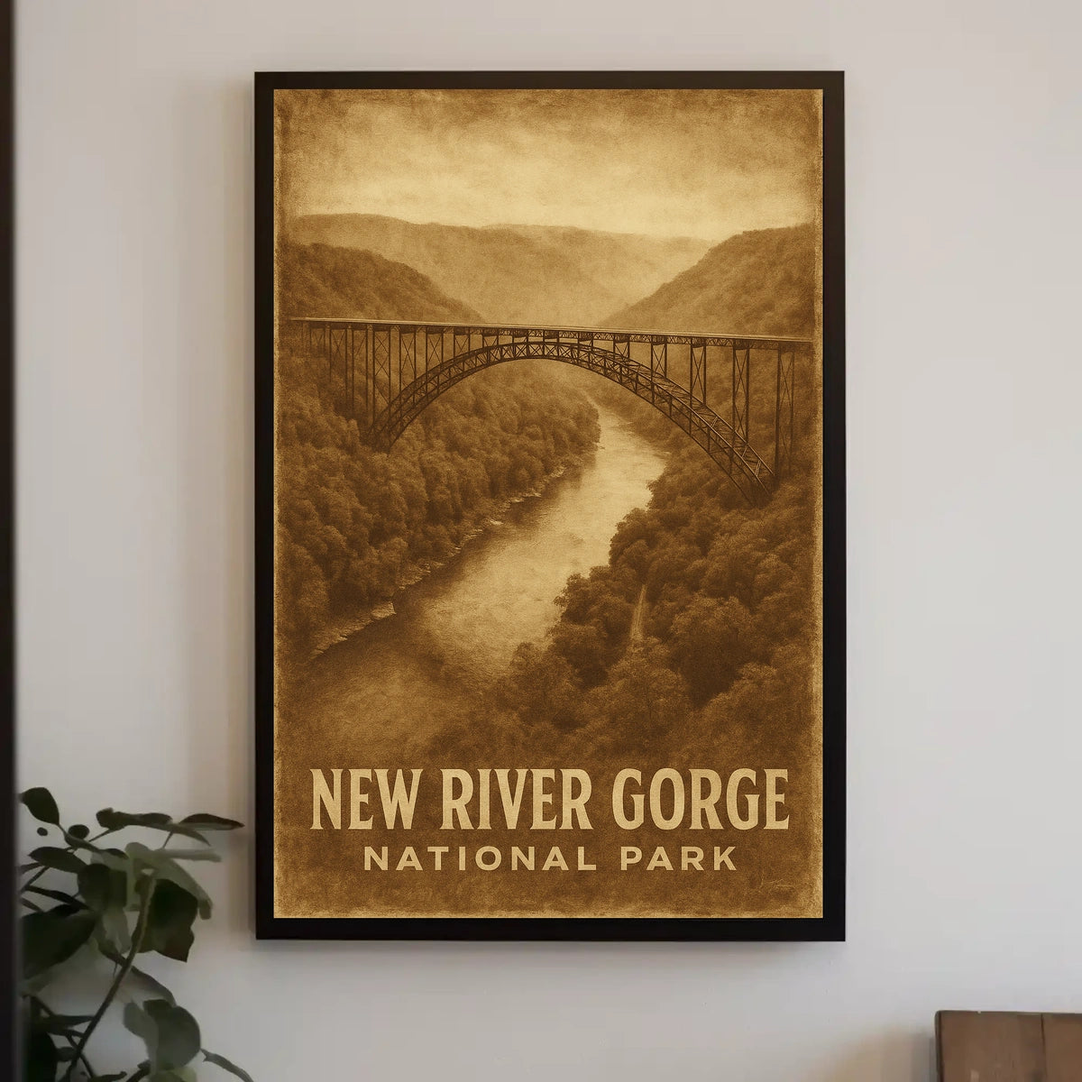 New River Gorge National Park Scenic Wanderlust Poster