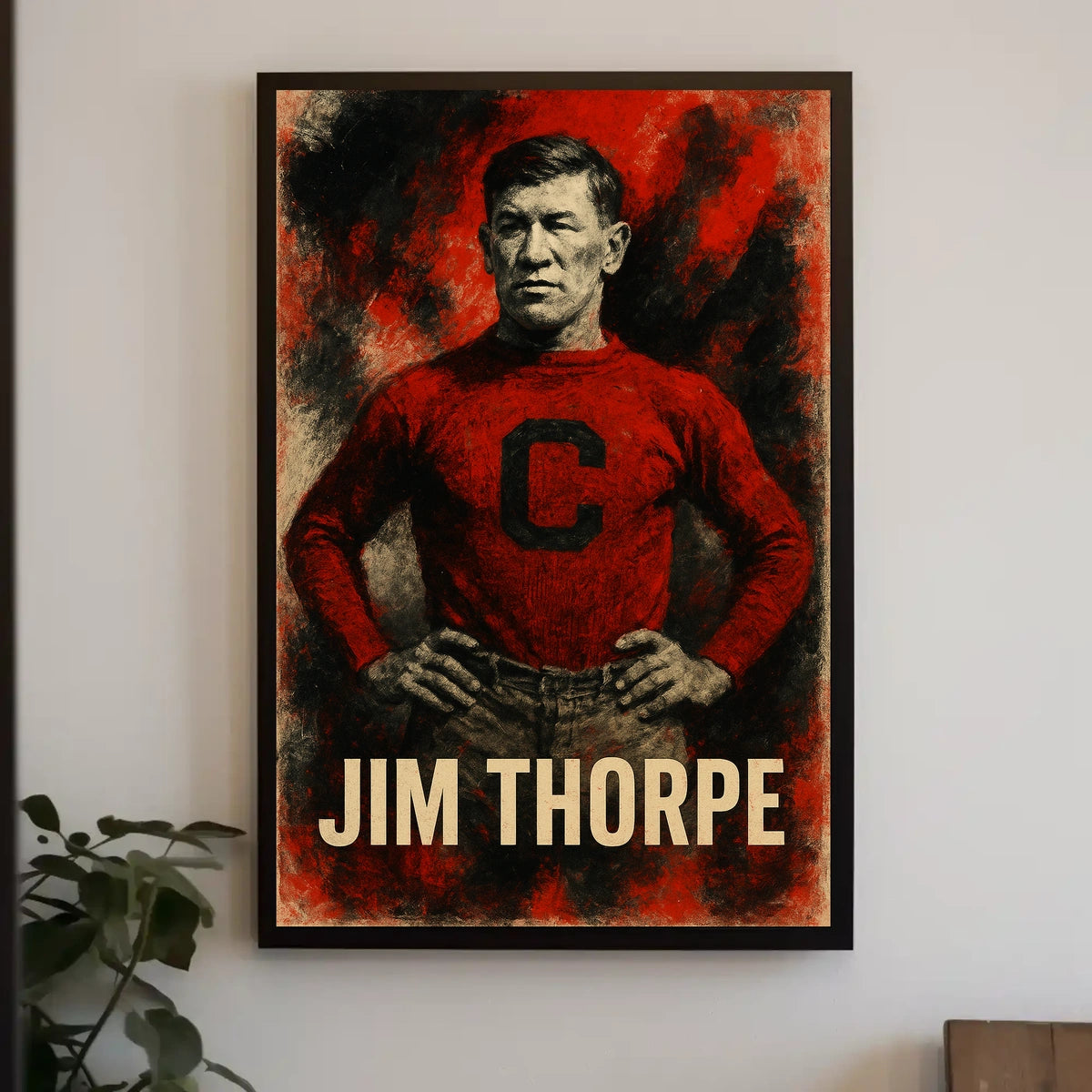 Jim Thorpe Legendary Athlete Poster