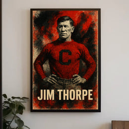 Jim Thorpe Legendary Athlete Poster