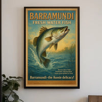 Barramundi Fresh Water Fish Poster