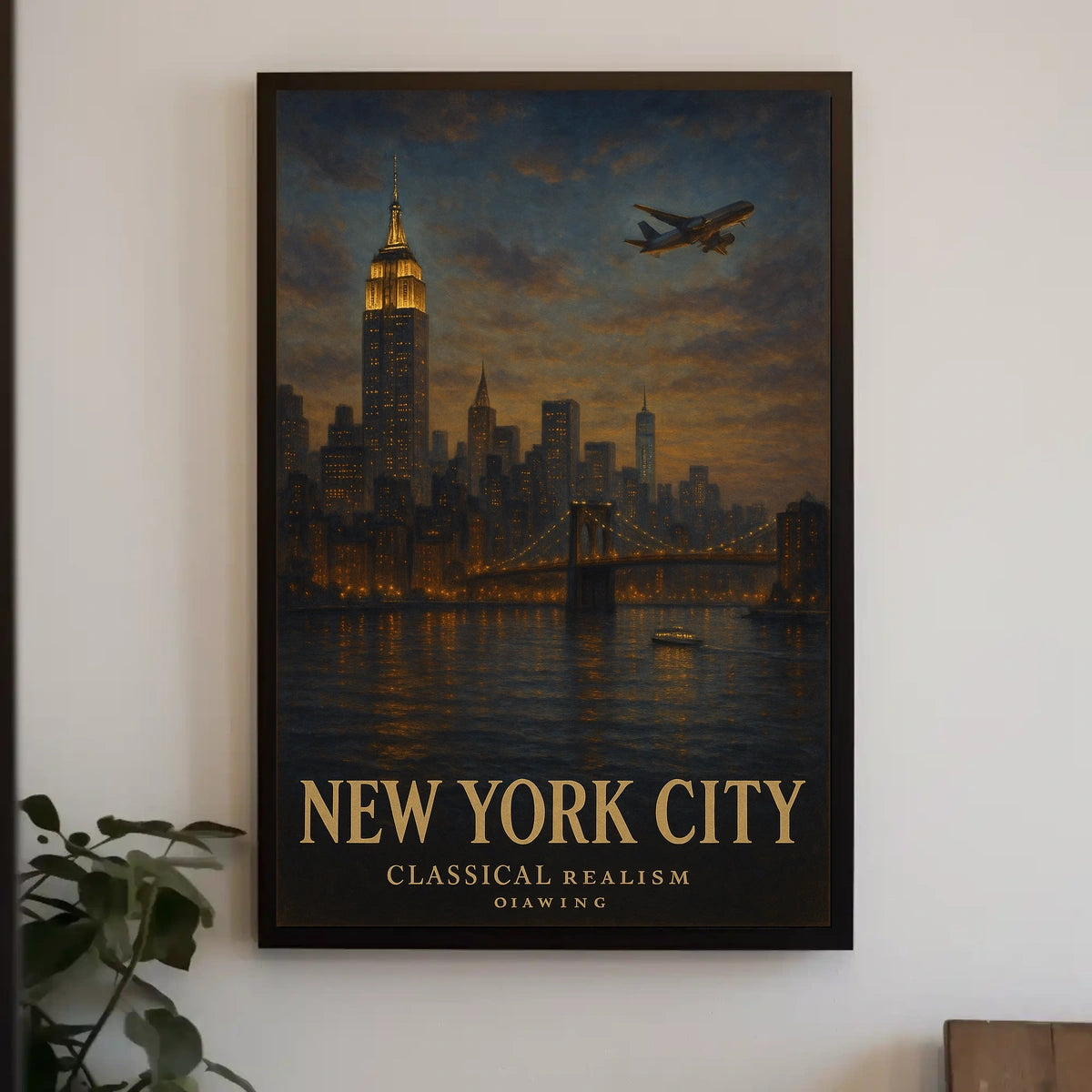 New York City Classical Realism Poster