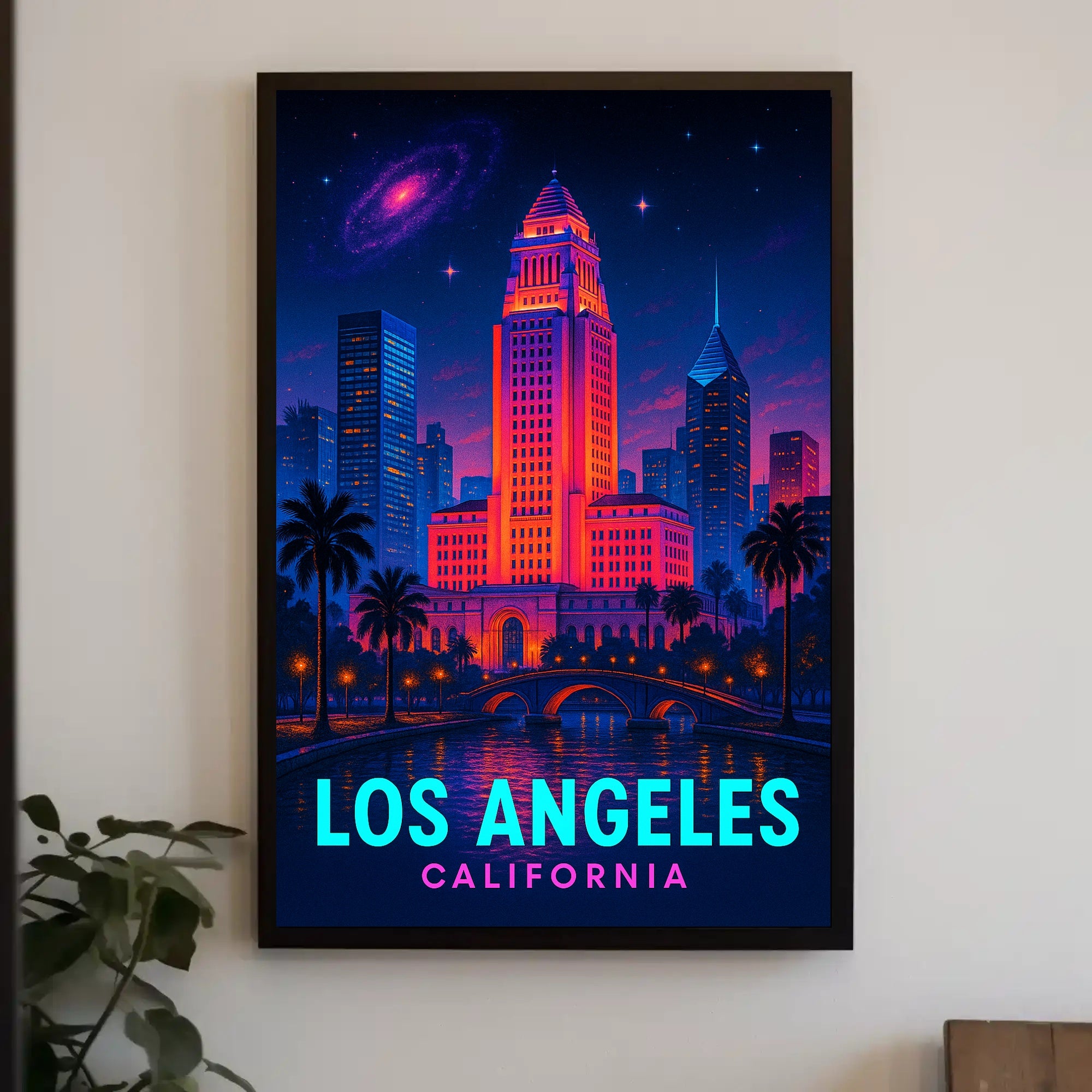 Los Angeles Nightscape Poster PosterGoat