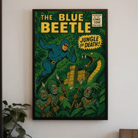 The Blue Beetle Adventure Pop Culture Poster