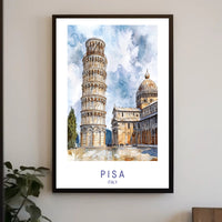 Pisa Art Poster PosterGoat