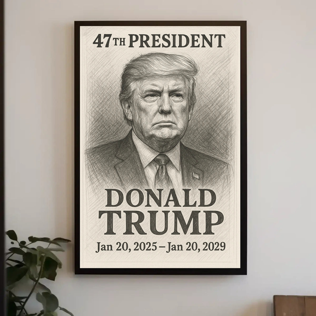 Trump Portrait Photography Realism Patriotic Poster