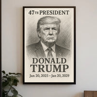 Trump Portrait Photography Realism Patriotic Poster
