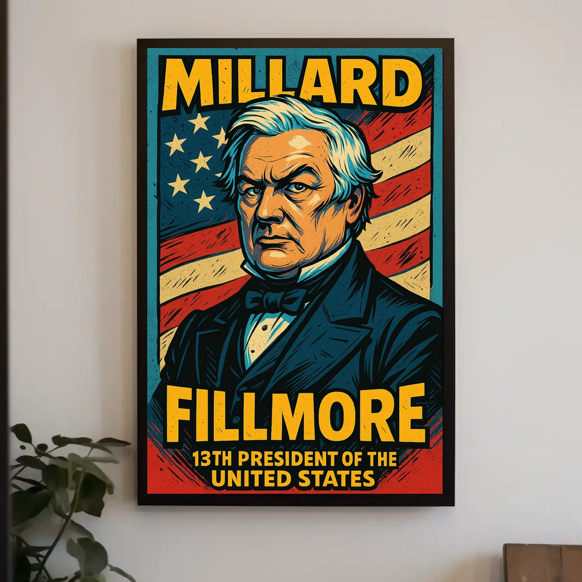 Millard Fillmore 13Th President Poster Vintage Wall Art