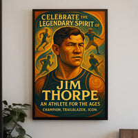 Celebrate the Legendary Spirit Jim Thorpe Poster