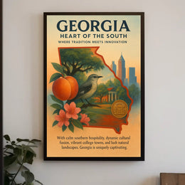 Georgia Heart Of The South Poster