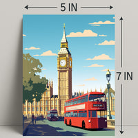 London Landmarks Big Ben And Poster