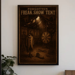 Forgotten Freak Show Tent Poster