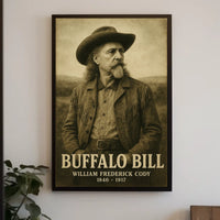 Buffalo Bill Iconic Cowboy Era Historical Poster