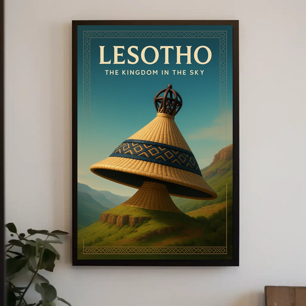 Lesotho The Kingdom In The Sky Poster