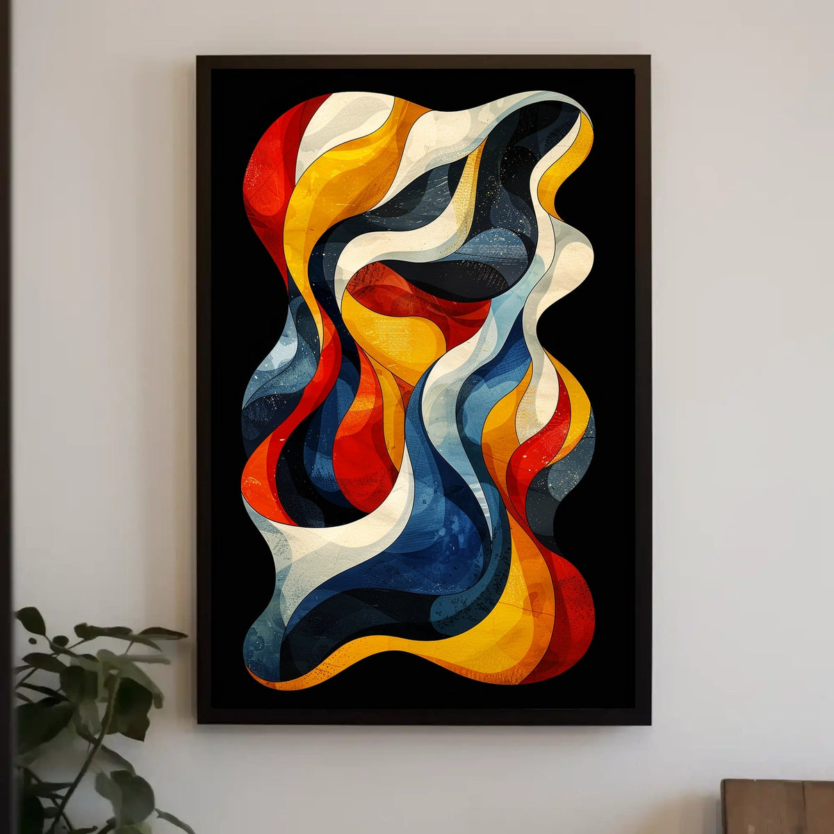 Abstract Waves Of Color Abstract Poster