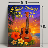 Island Strings - The Spirit of the Ukulele Poster PosterGoat