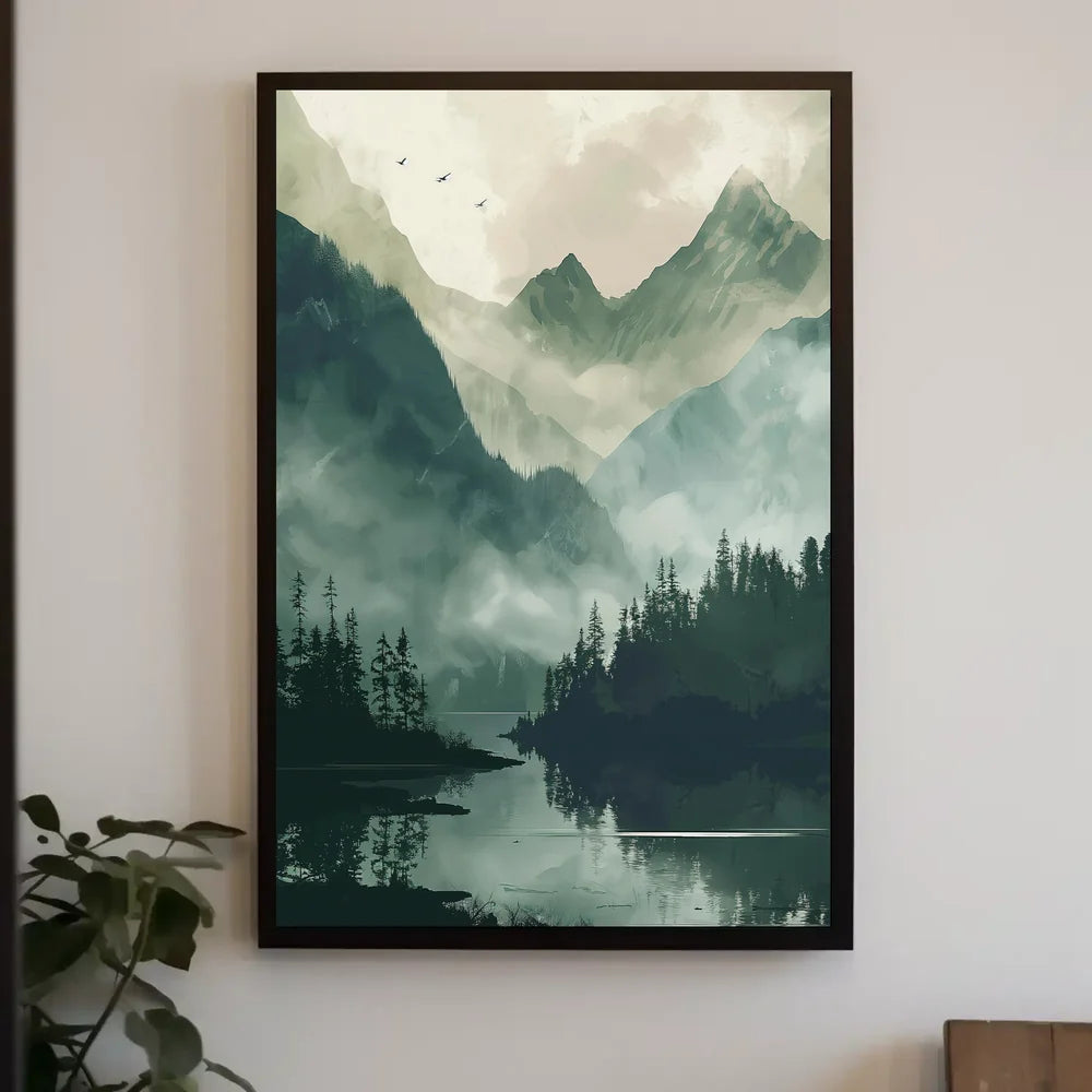 Abstract Minimalist Geometric Shapes Art Poster