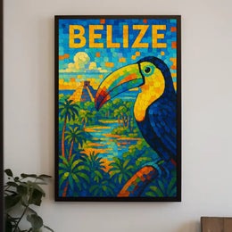 Belize Vibrant Wildlife And Culture Poster