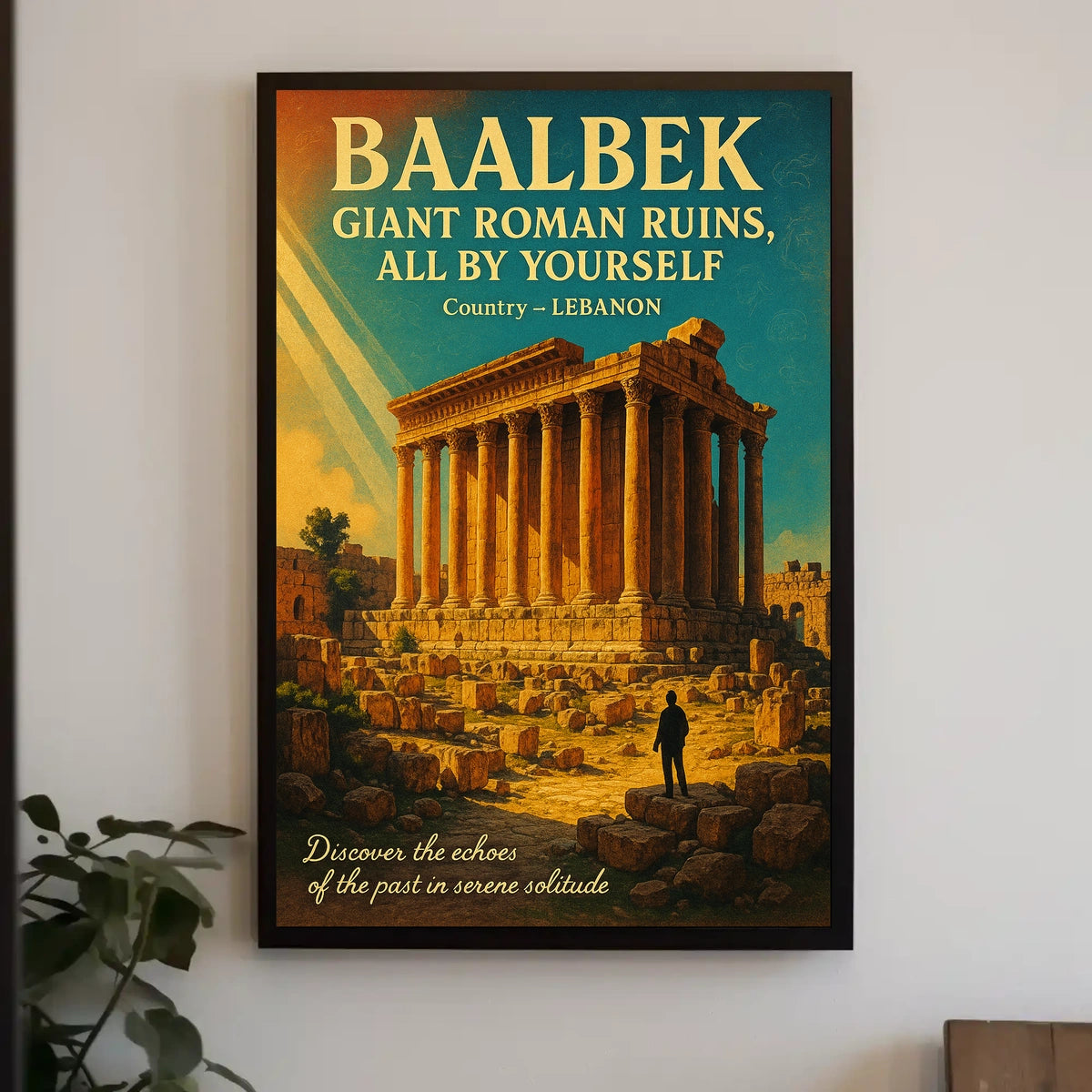 Discover Baalbek Giant Roman Ruins Poster