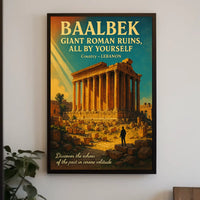 Discover Baalbek Giant Roman Ruins Poster