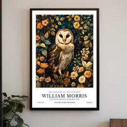 William Morris Nature Exhibition Vintage Artistic Poster