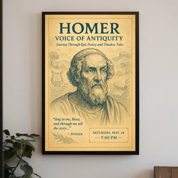 Homer Voice Of Antiquity Poster