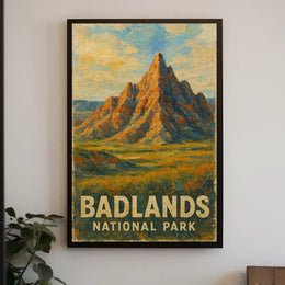Badlands National Park Wanderlust Desert Scenic Poster