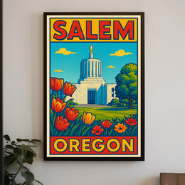 Salem, Oregon A Scenic View Poster