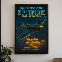 Supermarine Spitfire Icon of Victory Poster