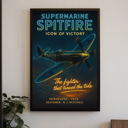 Supermarine Spitfire Icon of Victory Poster