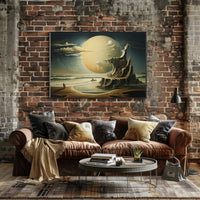 Otherworldly Fantasy Beach Scene Surrealistic Fantasy or Mythology Poster