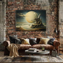 Otherworldly Fantasy Beach Scene Surrealistic Fantasy or Mythology Poster