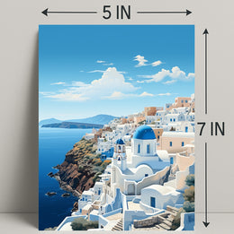 Santorini Serenity Poster PosterGoat