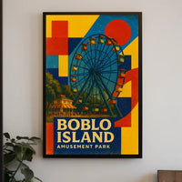Island Amusement Park Adventure Poster