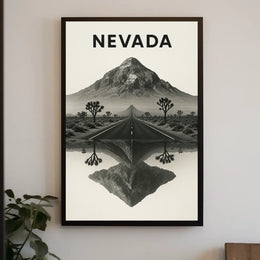 Nevada Landscape Reflection Poster