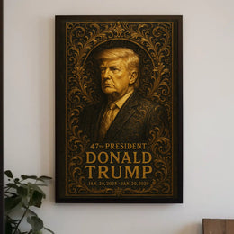 Resolute Majesty Donald Trump Portrait Poster
