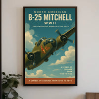 North American B-25 Mitchell WWII Icon Poster