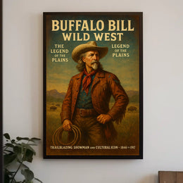 Buffalo Bill Wild West Show Cultural or Heritage Poster