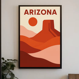 Arizona Desert Landscape Poster