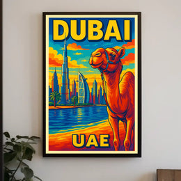 Dubai Vibrant Cityscape Poster