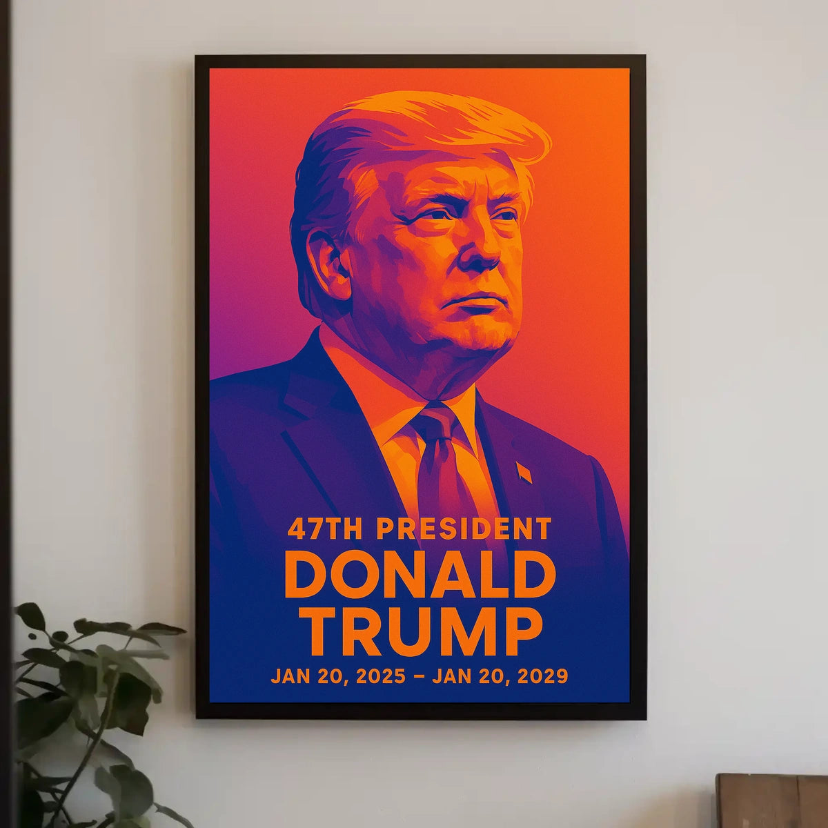 Trump Visionary Collector Vibrant Hues Pop Art Poster