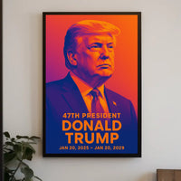Trump Visionary Collector Vibrant Hues Pop Art Poster