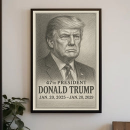 Donald Trump 47th President Poster
