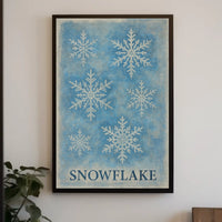 Snowflake Art Poster