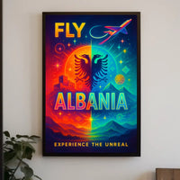 Fly Albania Experience the Unreal Poster